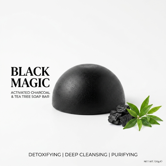 Black Magic (Activated charcoal, Tea tree)