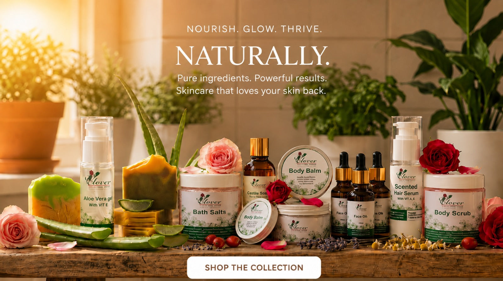 Clover House of Nature botanical skincare